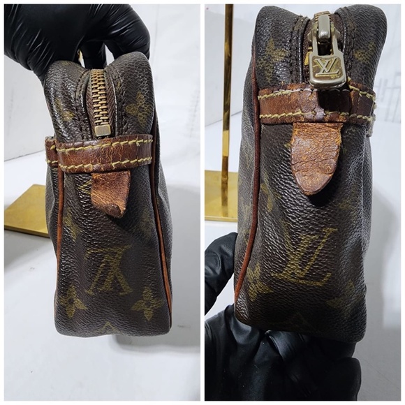 Authentic Louis Vuitton Vintage Monogram Compiegne Clutch Bag Brown - Picture 5 of 13